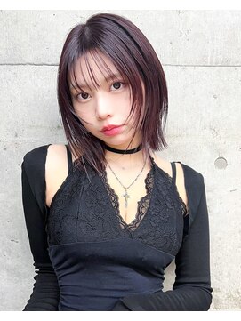 フェス カットアンドカラーズ(FESS cut&colors) レイヤーボブボルドー