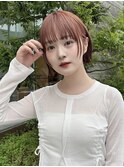 顔まわりウルフレイヤーショートボブ大人可愛い20代30代表参道