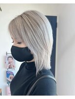 アーブル ヘアーアンドメイク(ARBRE) 全頭ブリーチホワイトカラー髪質改善トリートメント