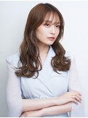 レイヤーカット ゆる巻き 顔周りレイヤー シースルーバング