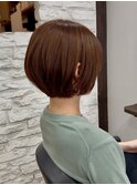 大人かわいい/ショートボブ/ミニボブ/ウォームブラウン/髪質改善
