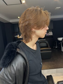 ブリーチ 静岡店(BLEACHi) 【BLEACHi静岡】センターパートウルフアッシュカラー