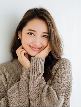 ヘアーアンドリラクゼーション エシア(hair&relaxation ecia) 女子度ＵＰのかき上げロング