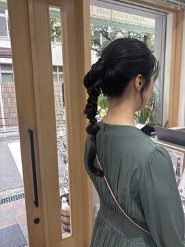 サンクチュアリ ウィズエデン 京橋店(Sanctuary with eden) 編みおろしアレンジ