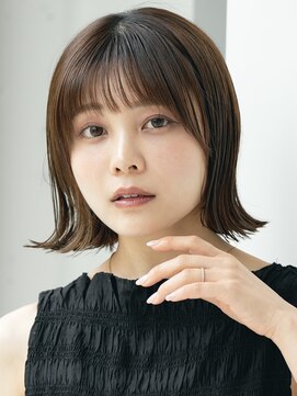 ソワネ 表参道(soigne) 表参道白髪ぼかしウルフショートボブベージュアッシュグレージュ