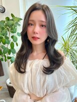 コート 青山(Cote)&nbsp;くびれミディ顔周りレイヤー20代30代40代ミディアムボブオリーブ