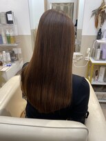シュヴーブリヤン(cheveux brillants) 『美髪縮毛矯正再現性100%艶髪』後ろ姿が上品なストレートロング