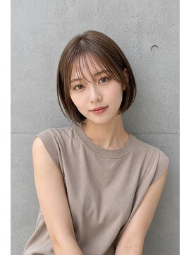ピース バイ シータ(PEACE by CITA) 透明感ブラウンベージュ×コンパクトボブ20代30代40代