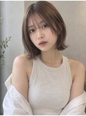 20代30代40代50代大人ボブハッシュカットアッシュカラー