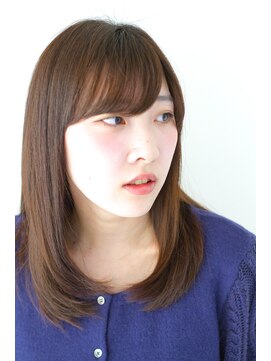 ブリック ヘアアンドスパ(BRICK HAIR&SPA) 【BRICK】艶髪シンプルセミディ