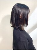 レイヤーボブ×フリンジハイライト