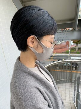 オーシャン(Ocean) [OCEAN Hair&Life藤原純] 黒髪ナチュラルストレートショート☆