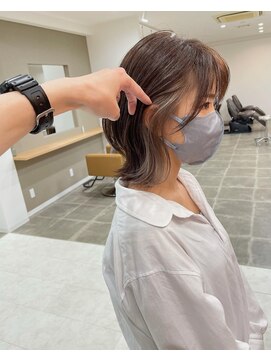 シンス(Since) インナーハイライト シルキーベージュ くびれボブ　中村隆一