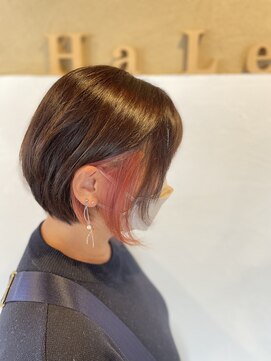 ヘアー サロン ハレ(Hair Salon Ha Le) インナーカラーショートボブ