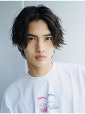 波巻きスパイラルツイストスパイラルパーマショートツーブロック