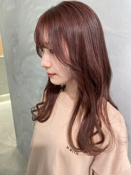 ミリー 梅田店(milly) 美髪ラベンダーピンク×顔周り レイヤーカット【milly梅田】