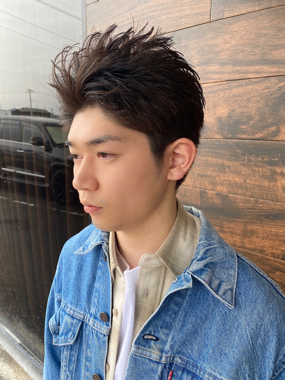 ラグーンアライブ(LAGOON ALIVE) ビジネスショートツイストスパイラルパーマツーブロック刈り上げ