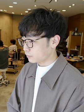 ヒート トウキョウ 目黒店(HEAT TOKYO) ツイスパセンターパートマッシュ波巻きダウンパーマメンズ目黒