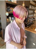 エンドカラーキャンディピンク・ハンサムショート