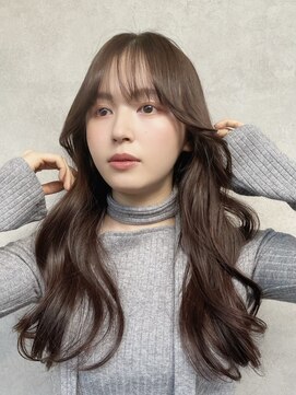 メゾンドイギー(MAISON de IGGY) 美髪 エアリーロング カール シアーカラー/透け感グレージュ