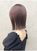 切りっぱなしボブ×透明感カラーR-27