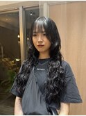 ミックスパーマ/コテ巻き風パーマ/ロングパーマ/なみまきパーマ