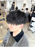 波巻きスパイラル波巻きパーマメンズパーマメンズカット