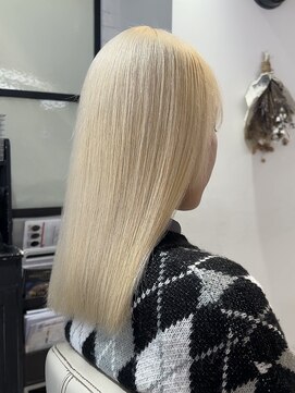 サロンドジョー(salon de joe) ケアブリーチダブルカラーインナーカラーハイトーン髪質改善