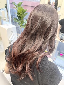 ユニック コウベ(unique KOBE) ピンクブラウン×髪質改善カラー×暖色系カラー×神戸三宮