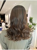 コテ巻き風デジタルパーマレイヤーカット前髪カット