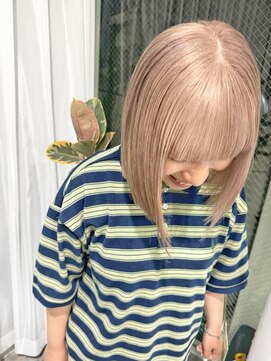 ジーナ(XENA) ケアブリーチ×ハイトーン×ミルクティーベージュ(渋谷)