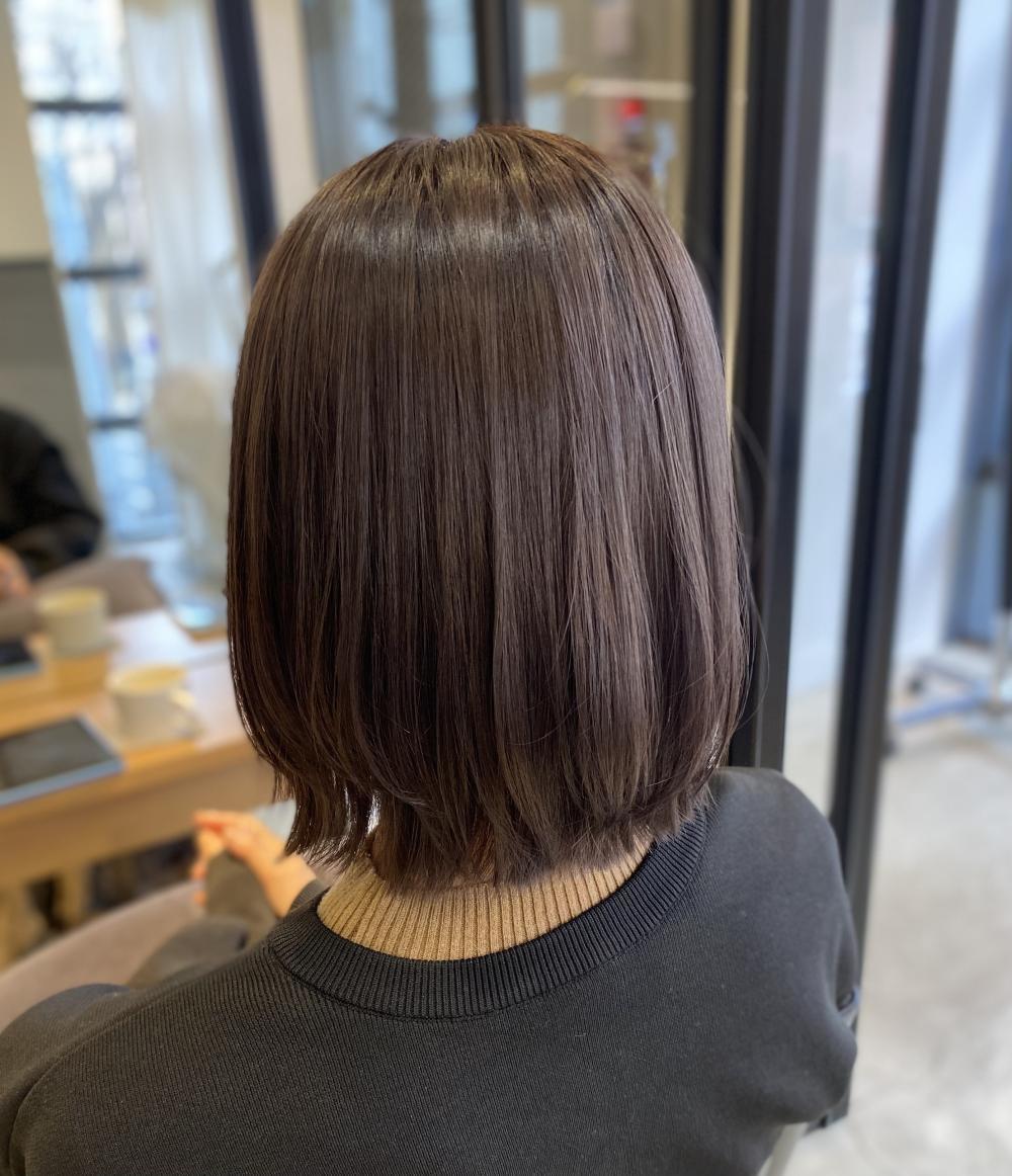 2025年夏】ミディアム ラベンダーアッシュの髪型・ヘアアレンジ