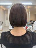 白髪染めOK◎くびれボブ前下がりボブ