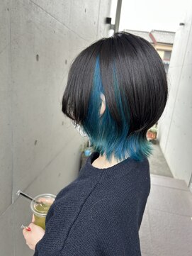 アチーブ ヘア デザイン(achieve hair design) #ターコイズカラー