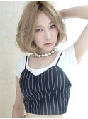 ハイトーン♪こなれミディアムボブ