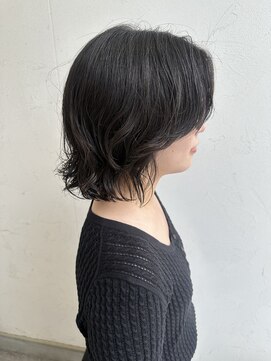 ジュエ ヘアー デザイン(Jue hair design) ゆるっとオシャレボブパーマ/黒髪/20代30代/西三河/知立市
