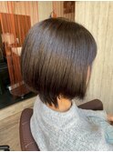 パサつき知らずの極上なめらかさ◎ショートボブ/艶感