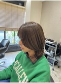 ココアブラウンでつくる柔らかい質感カラー