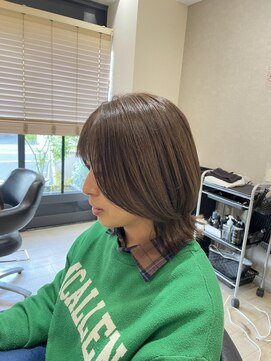 シンプル(Simple) ココアブラウンでつくる柔らかい質感カラー