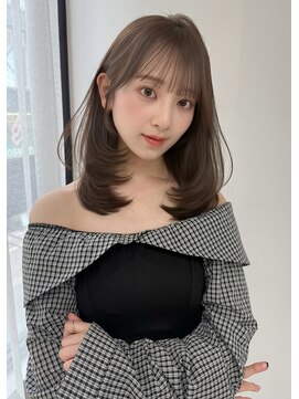 【votan_はまひ】ミディアム/レイヤーカット/マロンブラウン