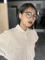 ラミエバイメルト 下北沢(lamie by melt) 花田ミニボブタッセルボブ黒髪下北沢韓国縮毛矯正レイヤーカット