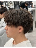 オーバルバイアピッシュ(OVARL by apish)&nbsp;縦落ちパーマ/メンズパーマ波巻きパーマスパイラル