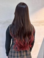 コミレ(COMILE)&nbsp;ショコラ×レッドグラデーション大須上前津/髪質改善/ハイライト