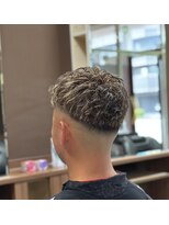 バーバーショップグランツ(Bar ber Shop GRAnt'z)&nbsp;ブラウンカラー　ハイライトメッシュ