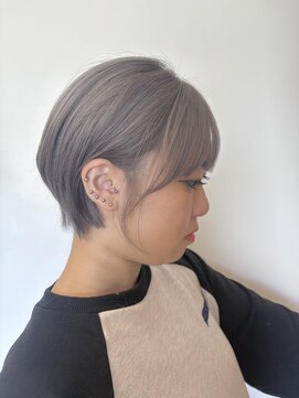 プリーク(preak) 横顔まで盛れる★透けグレージュショート