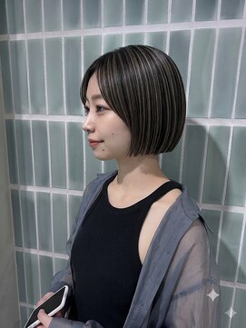 ゴカンムード(Gokan mood) 髪質改善縮毛矯正ハイライトショートカット30代40代