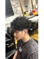 バーバーブロス(BAR BER bro's)&nbsp;波巻きパーマ/メンズ/スペインカール/浦安/眉毛