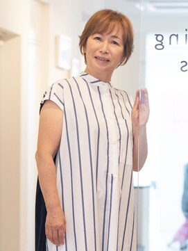 えがお美容室 【えがお美容室】40代50代に人気◎白髪カバーショートボブ