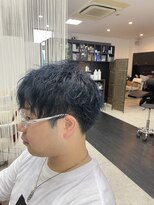 ハイブリッド サロン ピース(HYBRID SALON peace by Holistic Organic) ツイスパ　ネイビーカラー