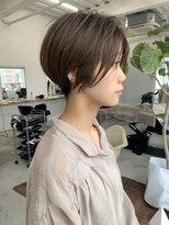 フィル(fil)&nbsp;刈り上げショート／ベージュ